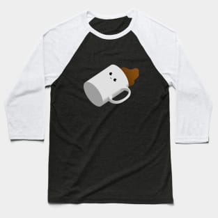 Spilt Coffee Cup (Happy) Baseball T-Shirt